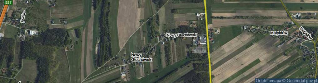 Zdjęcie satelitarne Nowy Głuchówek ul.